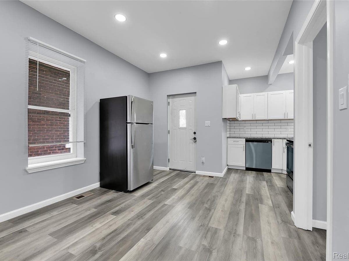 Dining area and kitchen